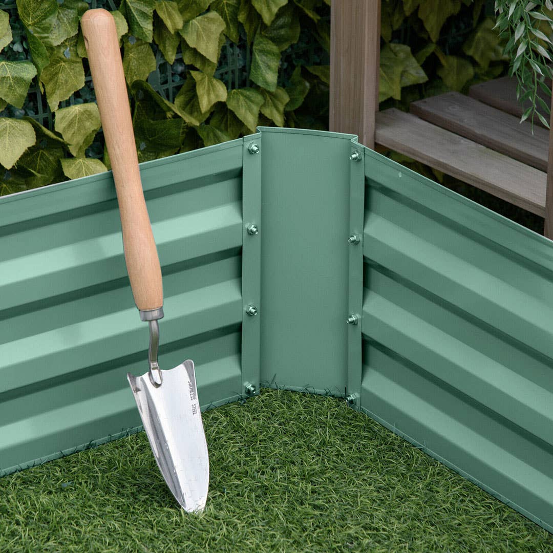 SOGA International Pty Ltd - Wholesale Planter Box - 90cm Rectangle Galvanized Raised Garden Bed Green9