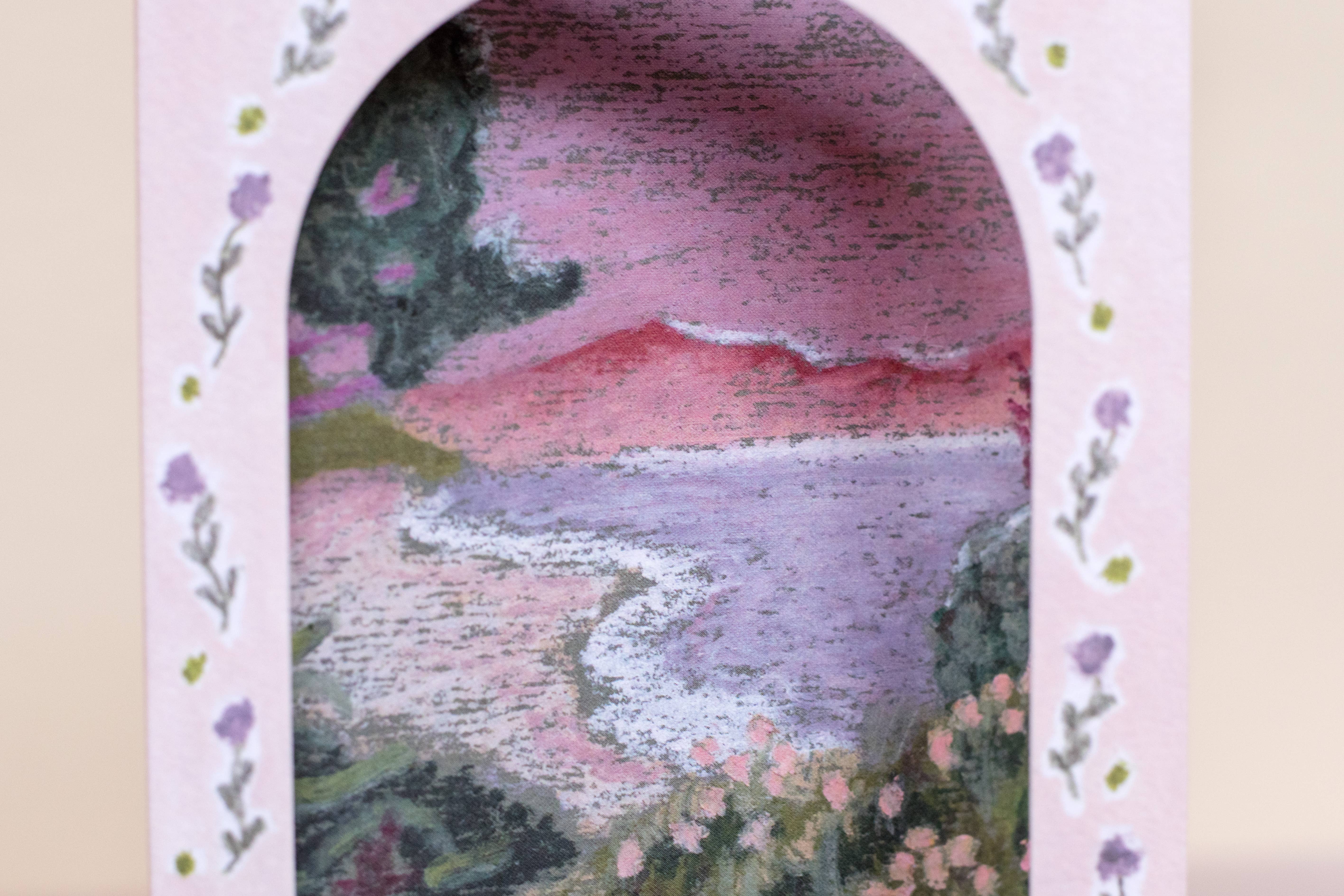 The Hidden Pearl Studio – wholesale Sympathy card – Thinking of you Arch Window Sympathy Card4