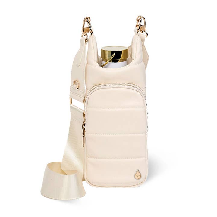 WanderFull - Wholesale Crossbody Bag - Women's - Ivory Vegan Leather HydroBag® with Strap Bundle8
