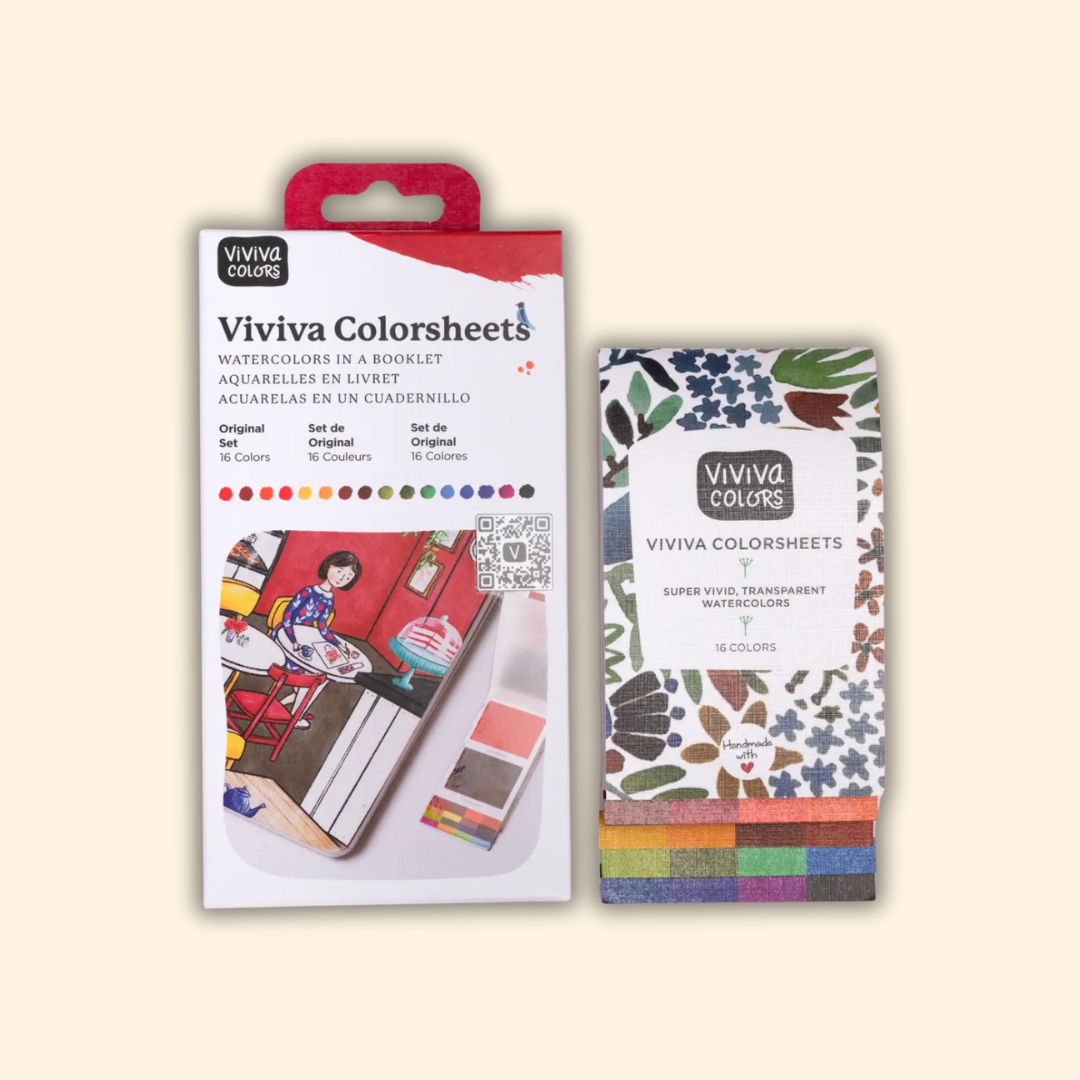 Viviva Colors - Wholesale Watercolour paint - Original Colorsheets - 16 Handmade Watercolors8