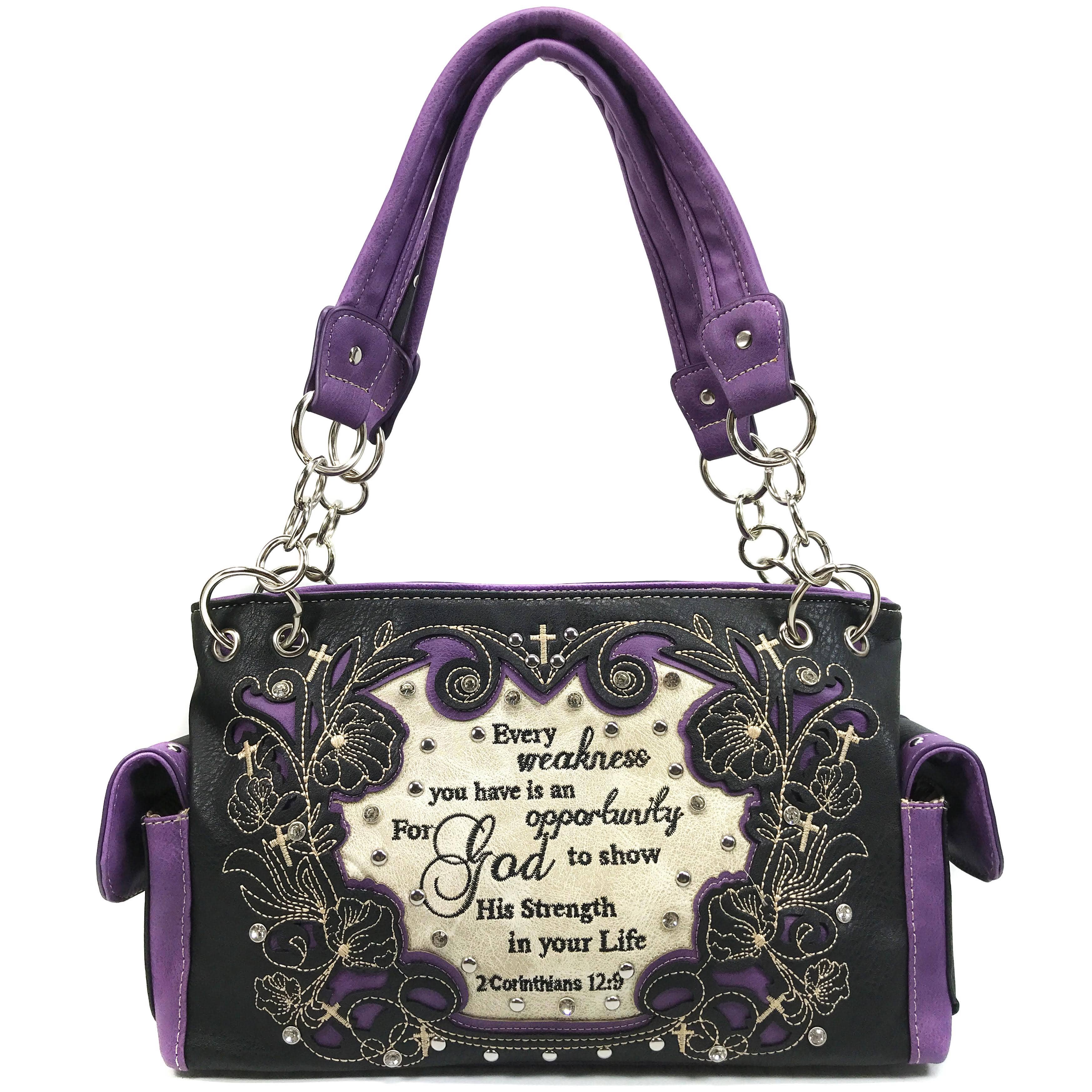 Lunar Deer - Wholesale Shoulder Bag - Women's - Bible Verse 2 Corinthians Western Women's Handbag Purse3