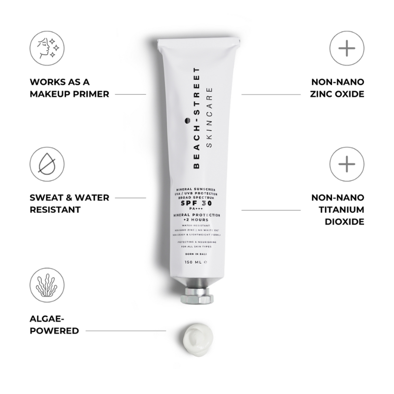 BEACH - STREET SKINCARE ® - Wholesale Sunscreen - SPF30 Mineral sunscreen 150ml4