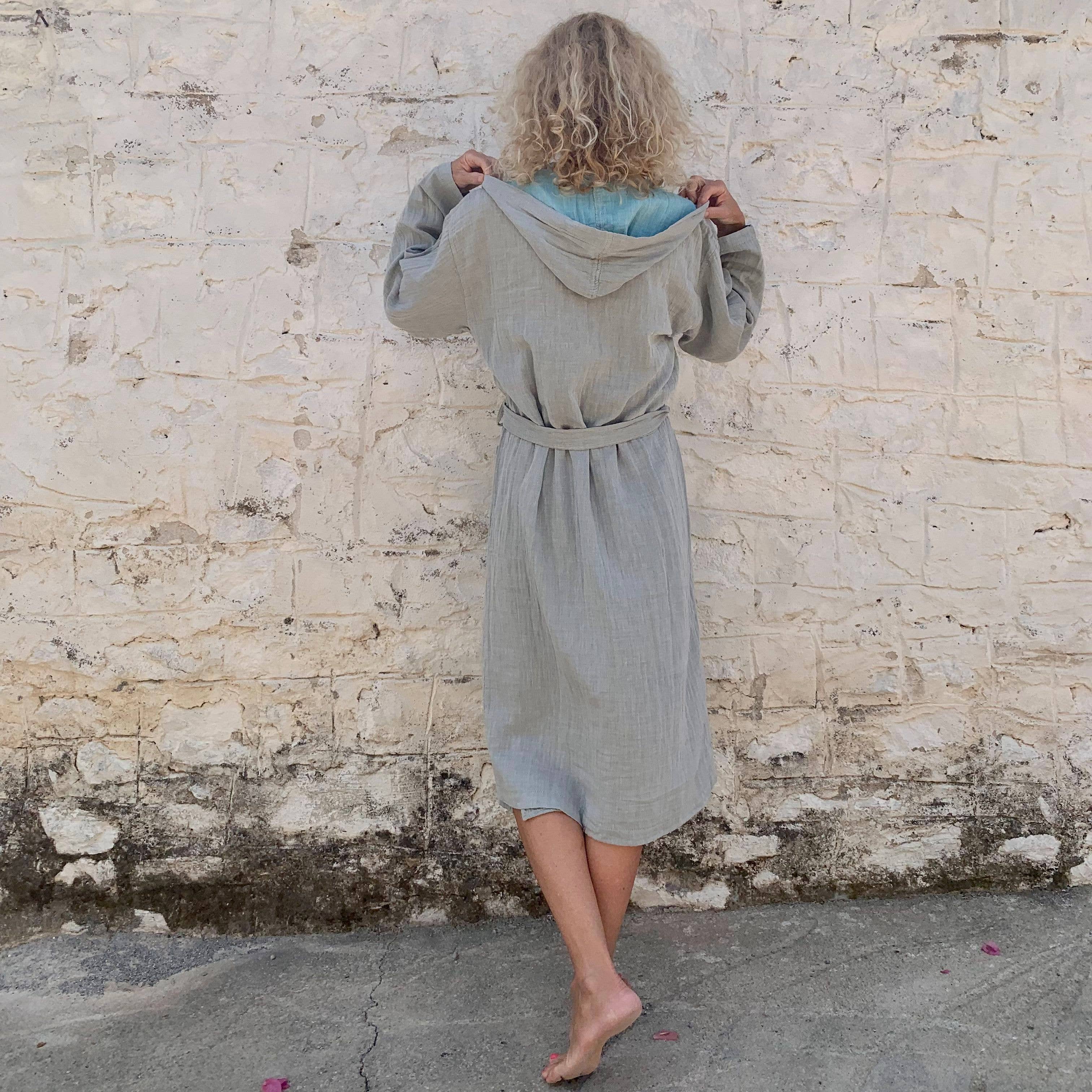 loom.ist – Robe - Mulher por atacado – Robe com Capuz de Musselina32