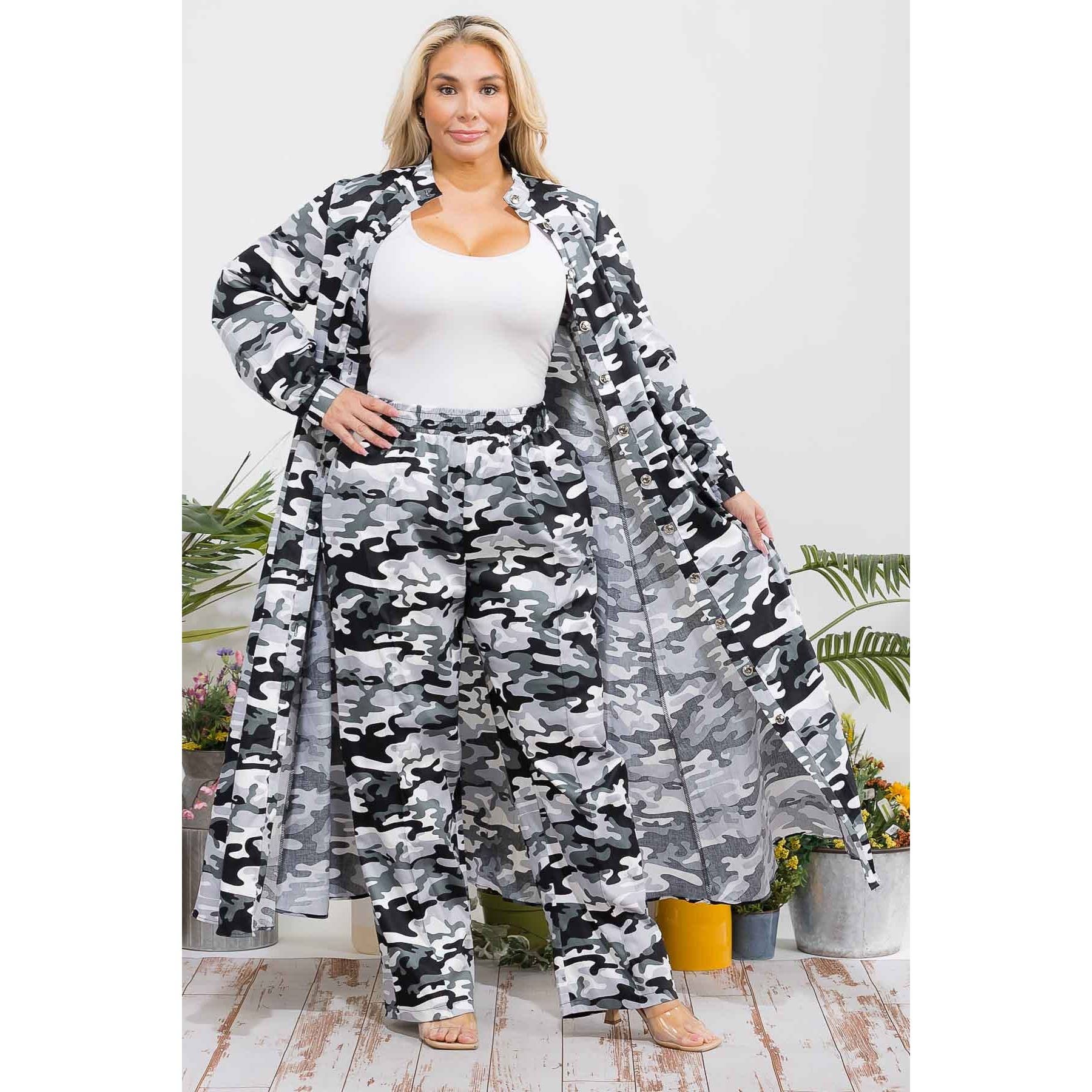 omgstyles – wholesale Top & pants set (NOT Loungewear) – Women's – Plus Size Printed Two Pc Set6