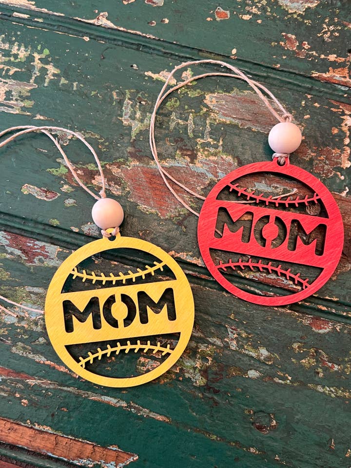 baseball and softball mom car charms for wholesale by Suchfungoods