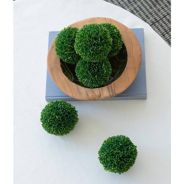 A&B Home Group Inc. - Wholesale Artificial Plant - S/3 4" Artificial Boxwood Decorative Spheres5