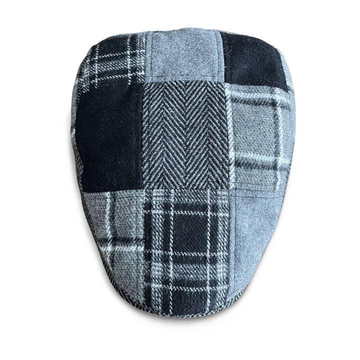 Boston Scally - Wholesale Flatcap - Men's - The Lunchbox Blackbox Edition Boston Scally Cap - Black Plaid3