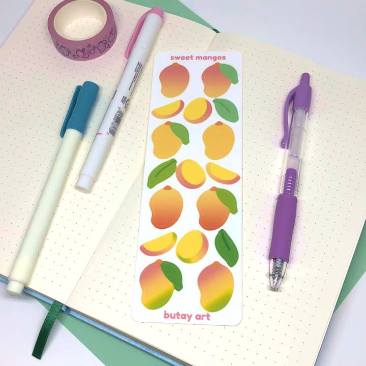 Mango Sticker Sheet for wholesale by Butay Art