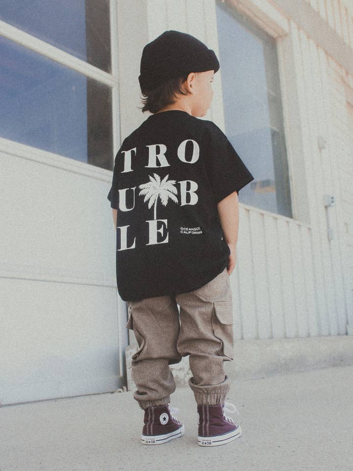 Little Trouble - Wholesale Screen Printed T-Shirt - Kids - Trouble In Paradise T-shirt0