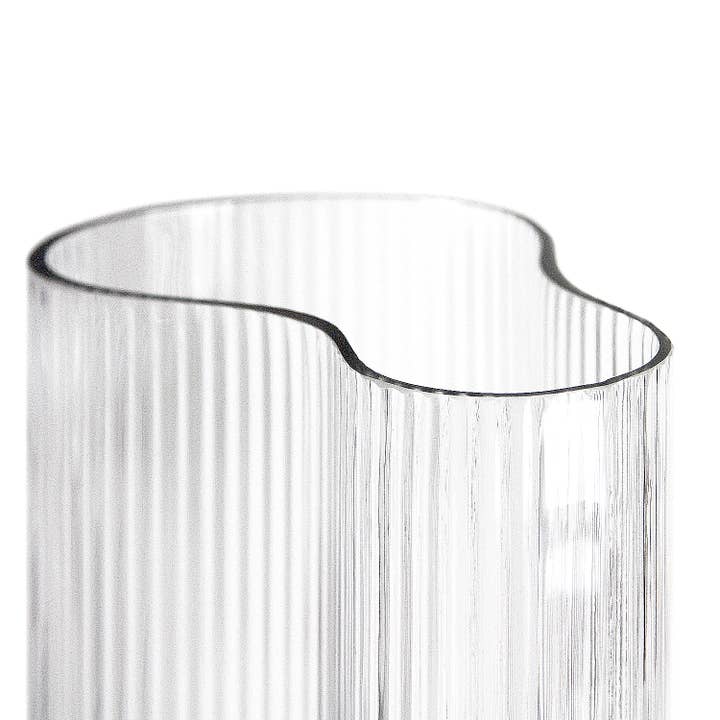 Galore Home - Wholesale Vase - 10" &14" Wavy Ribbed Designer Vase