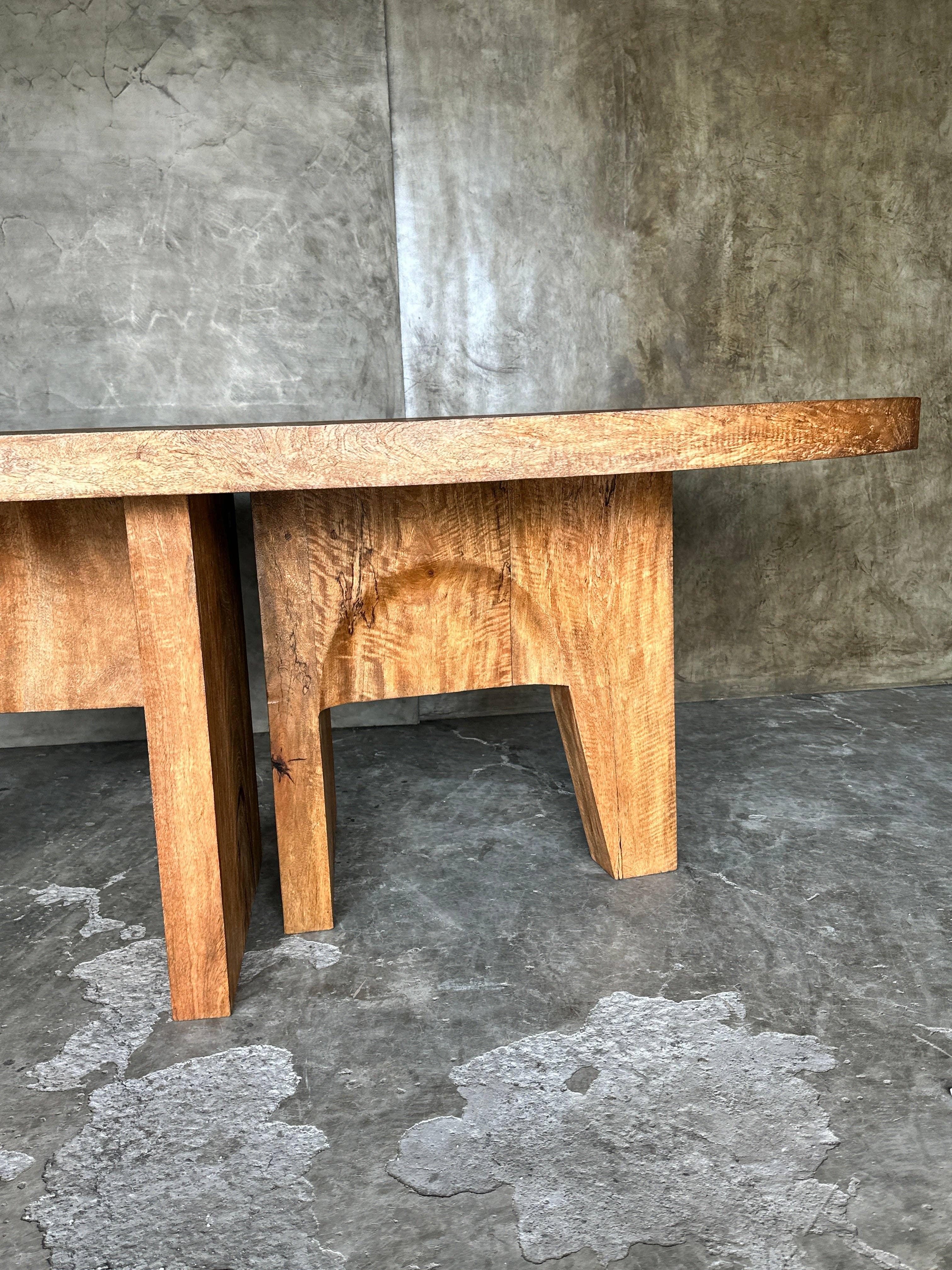 Office Objets - Wholesale Coffee Table - Massive mango wood table 2m10x1m85