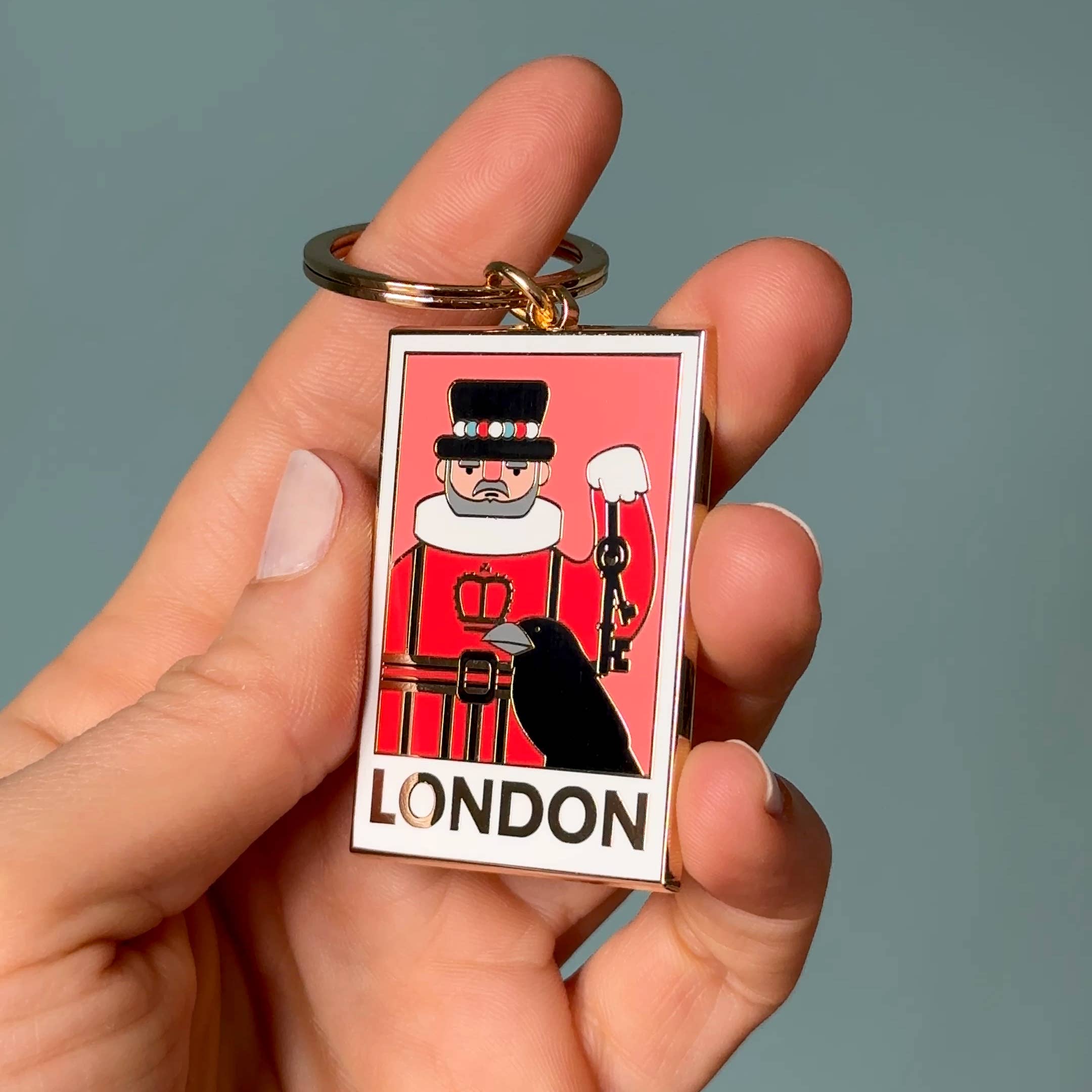 Collectable Cities - Wholesale Keychain – Unisex - Beefeater London Souvenir Keychain – Unique Travel Gift