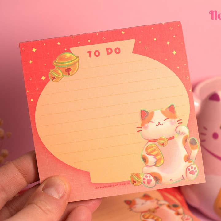 Lucky Cat Memo Pad per la vendita all'ingrosso da parte di Nekojima Studios