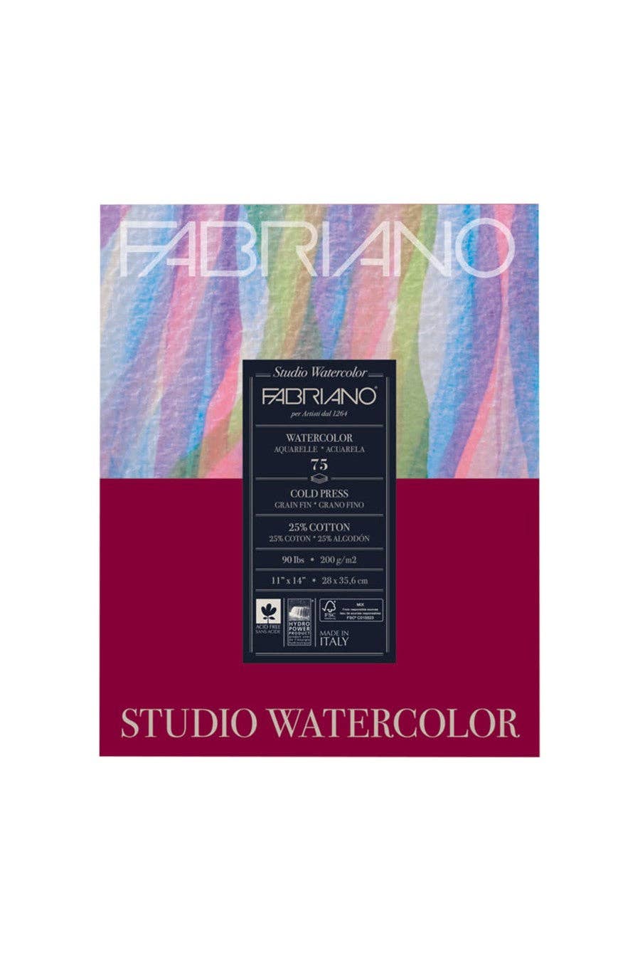 Chartpak, Inc. - Wholesale Sketchbook/Sketchpad - Fabriano Studio Watercolor Pad0