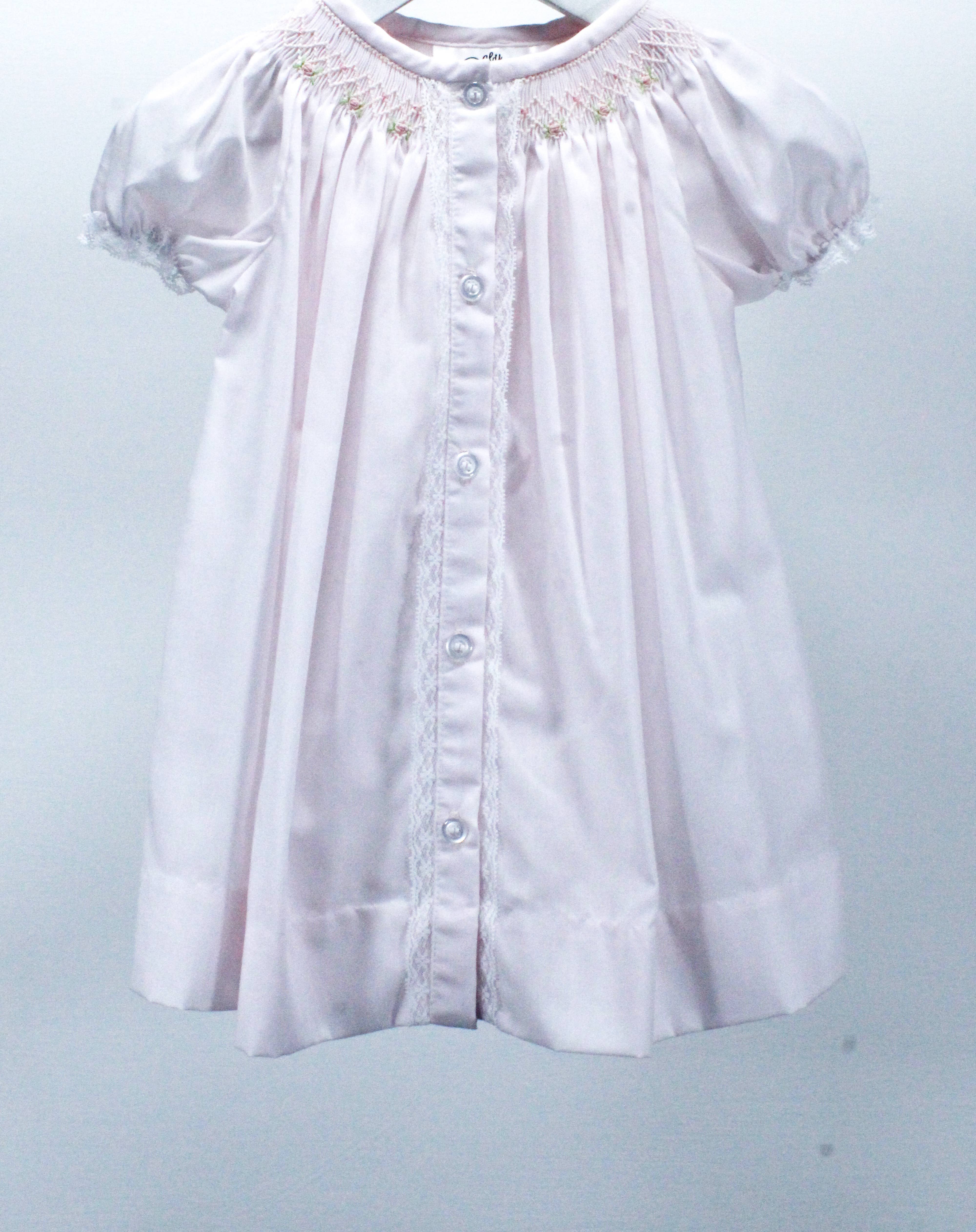 Baby Blessings Clothing - Wholesale Dress - Kids - Pink Geometric Flowers Sophia Dress Classic