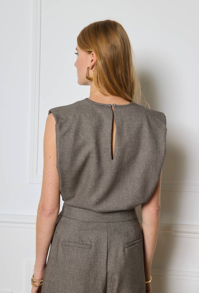 LULUMARY – wholesale Stickad topp - Dam – Strukturerad topp GL02021