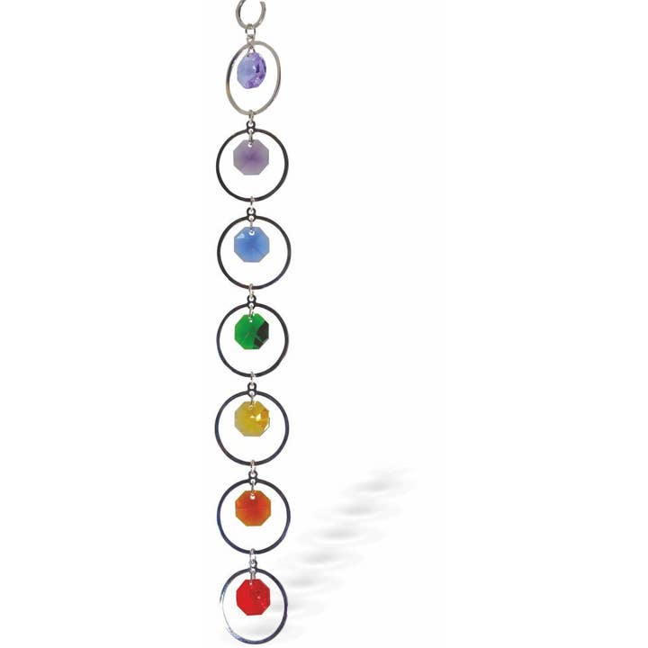 Attrape-soleil en cristal autrichien, couleurs de la fierté multifacettes pour la vente par Byzantium Collection Ltd