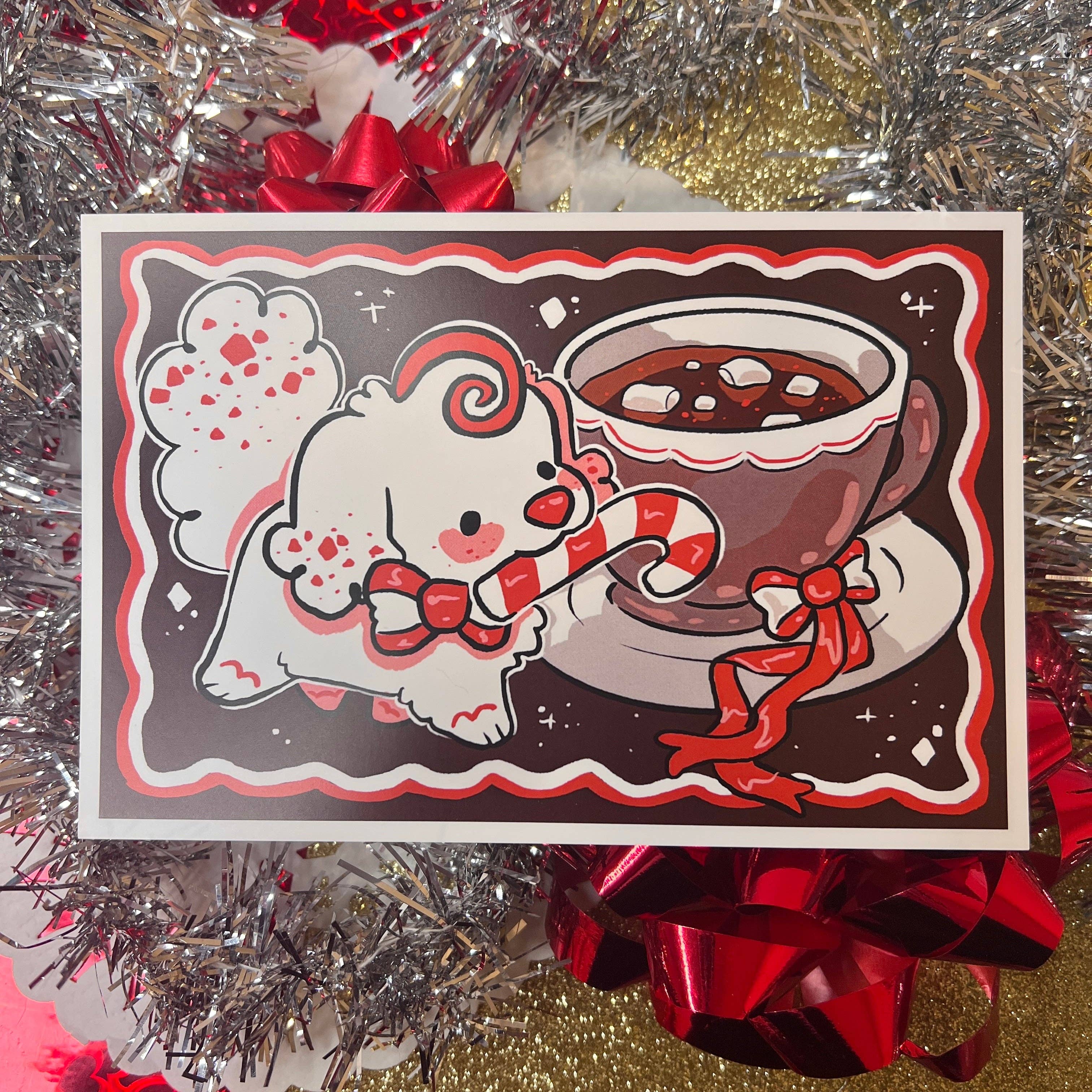 Woolblossom - Wholesale Art Print - Peppermint Puppy ~ Print2