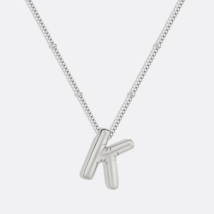 Mint & Lily - Wholesale Pendant/Charm Necklace - Balloon Initial Necklace with Satellite Chain42
