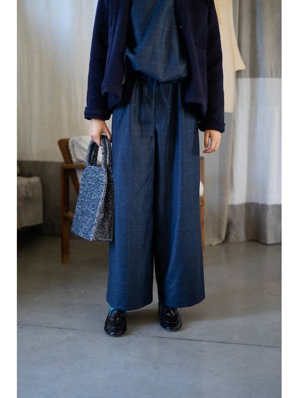 Mecà nico Atelier - Wholesale Pants - Women's - Yohji wool check pants2
