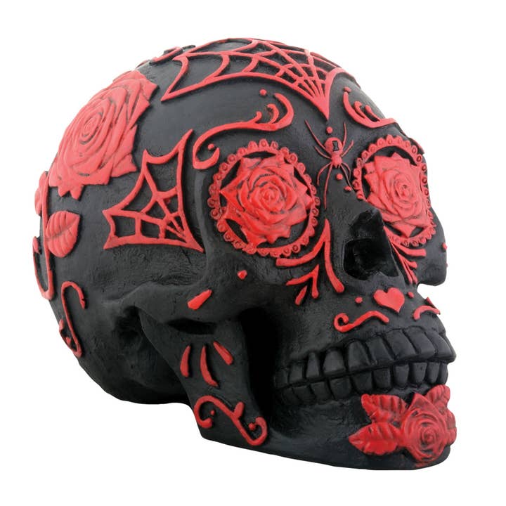 Pacific Trading - Wholesale Decorative Figurine - Y8224 Day of the Dead Tattoo Sugar Skull C/24