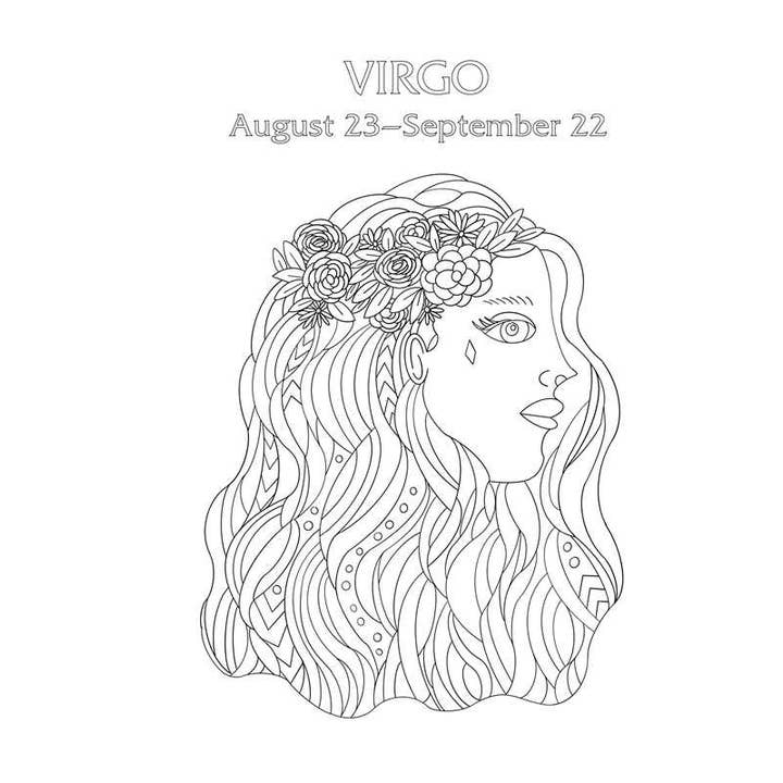 Simon & Schuster - Wholesale Coloring & Activity Book - Adult - Virgo: Your Cosmic Coloring Book by Mecca Woods1