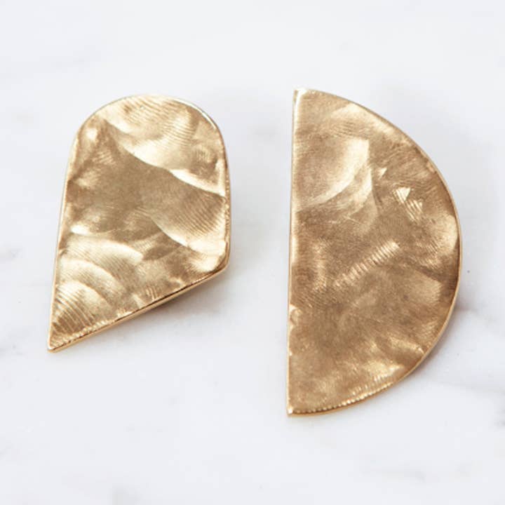 Brincos Moon Gold por atacado de Elodie Jewellery