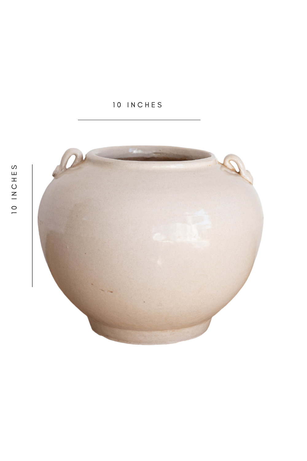 Luxe B Co - Wholesale Plant Pot - Cream Glazed Vintage Inspired Pot1