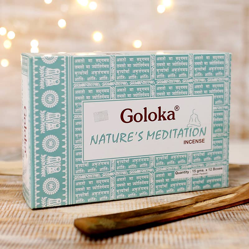 Ethike.eu – Incenso por atacado – 12 embalagens de Goloka Nature's - Meditação, 15 g1