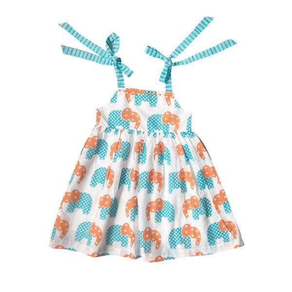 Dress Mia Elephant Blue for wholesale by Almirah