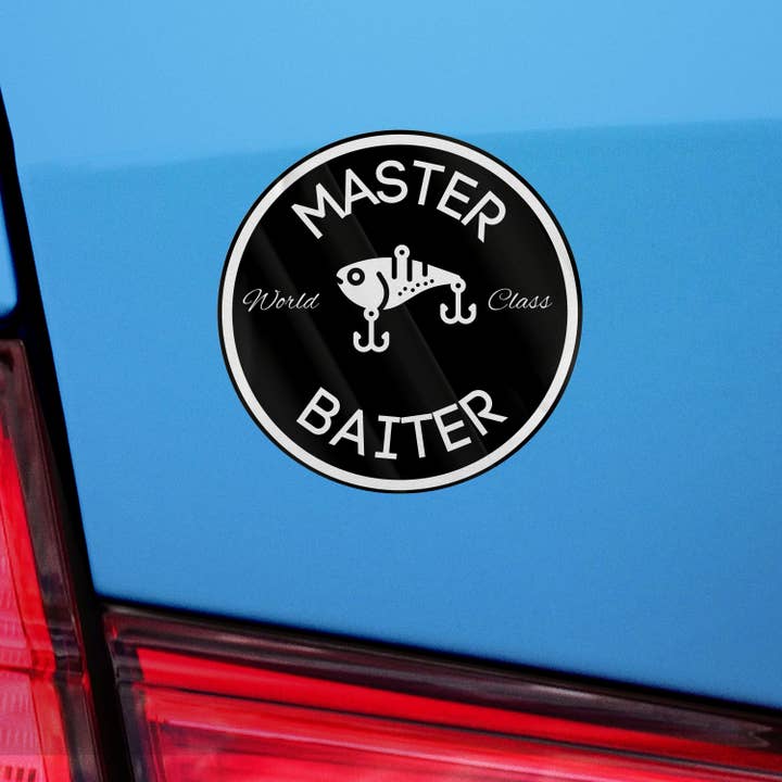 Sticker Bull - Wholesale Sticker - World Class Master Baiter Sticker, Swim Bait Sticker, Meme Sticker, Funny Waterproof Vinyl Sticker Decal for Laptop, Car, Hydroflask Sticker6