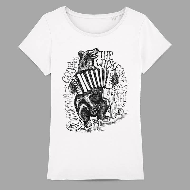 Dames slim-fit T-shirt Bear voor wholesale door Mary Cotton Couture