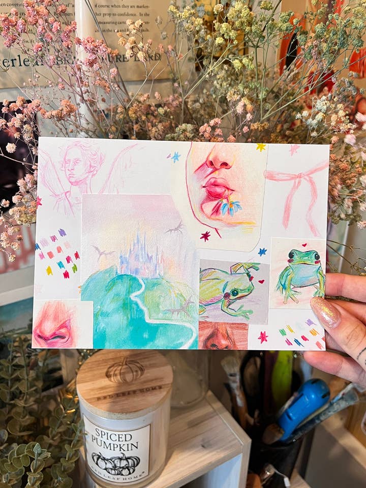 Fantasy Sketchbook Art Print for wholesale by Jess Harris Art