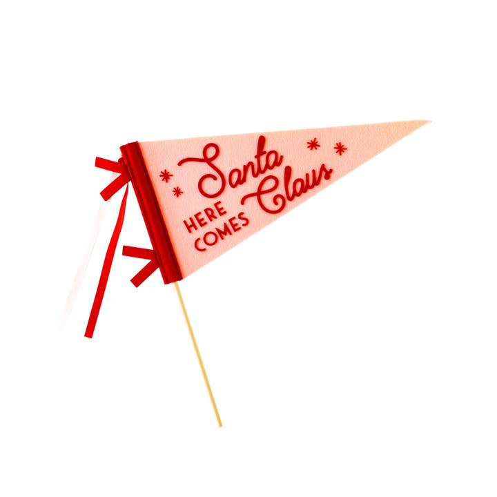 My Mind’s Eye - Wholesale Banner - WHM1014 - Whimsy Santa Felt Pennant Banner2