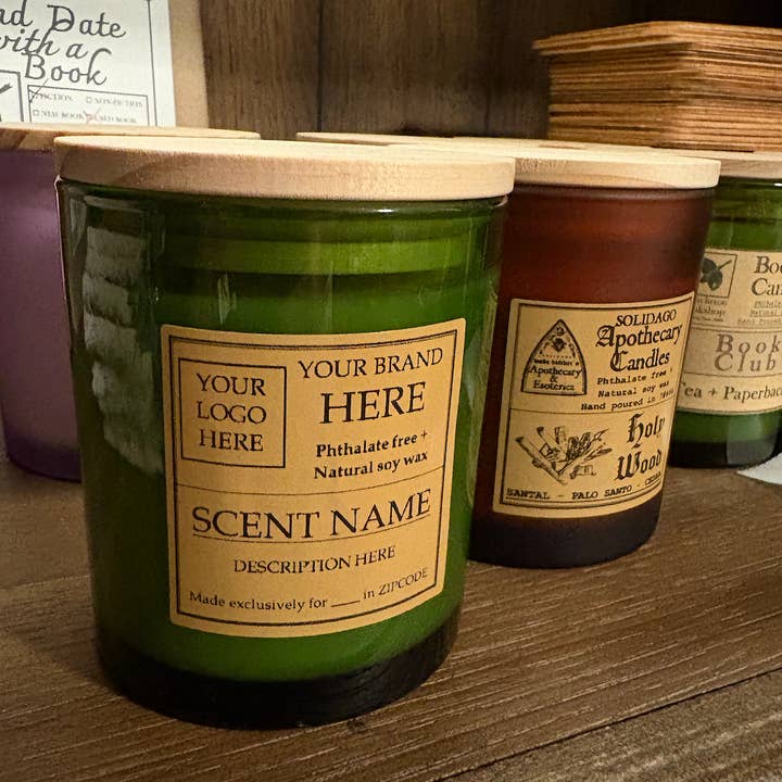 Solidago Herbals by Wade Vetiver - Wholesale Jar/Filled Candle - Private label candles (custom logo candle)