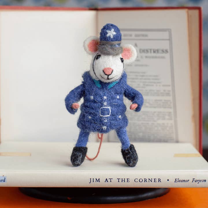 Sew Heart Felt - Wholesale Ornament - Police Officer Mouse
