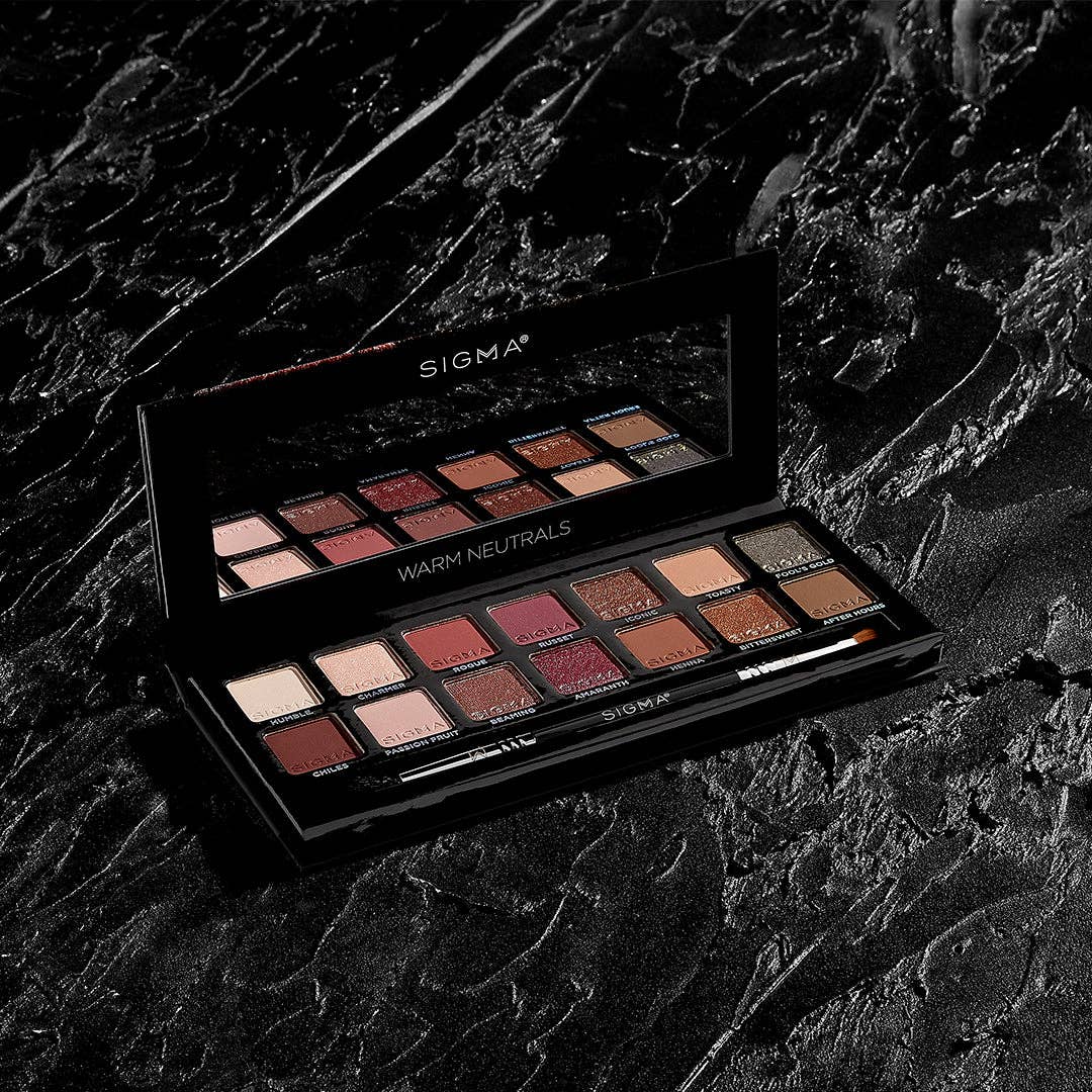 Sigma Beauty - Vente Palettes de fards à paupières - Palette de fards à paupières Warm Neutrals aux tons chauds6