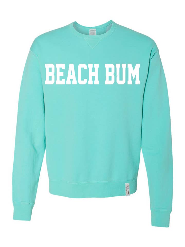 One Ocean Apparel Co.. - Wholesale Graphic Sweatshirt - Unisex - BEACH BUM Crewneck - CUSTOM COLORS7
