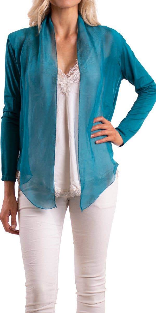 Gigi Moda - Wholesale Cardigan - Women's - Silk Front Cardigan27