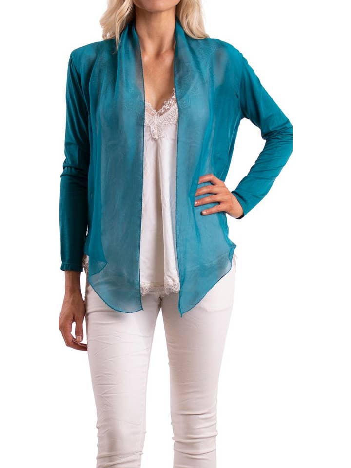 Gigi Moda - Wholesale Cardigan - Women's - Silk Front Cardigan27