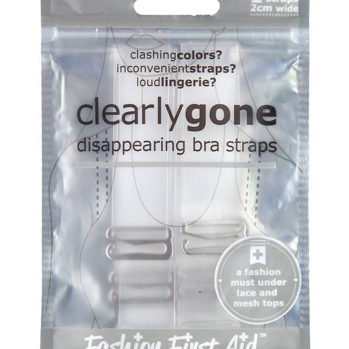 Fashion First Aid - Vente Rembourrage de soutien-gorge – femme - Clairement disparu : bretelles de soutien-gorge transparentes et larges avec crochets en métal0