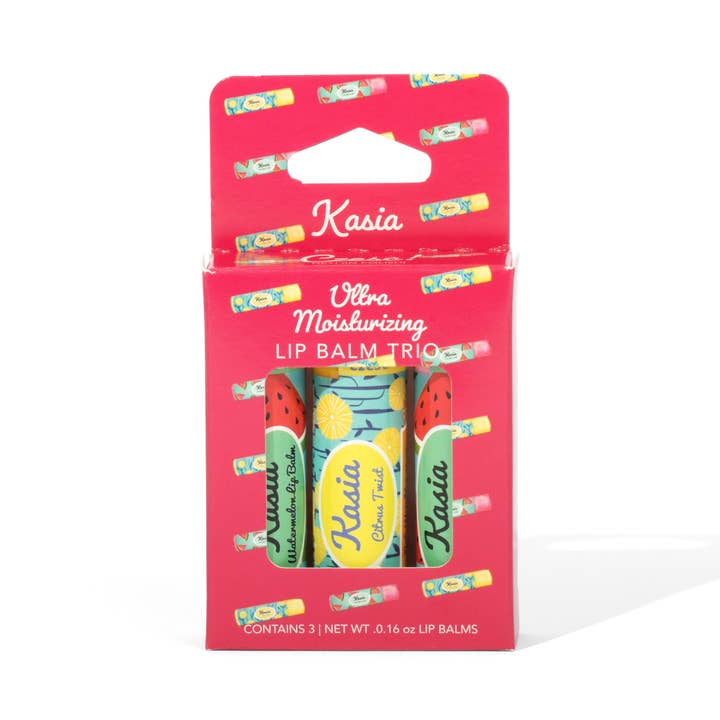 Kasia Lip Balms - Wholesale Lip Balm Set - KASIA Ultra-Moisturizing Lip Balm Trio