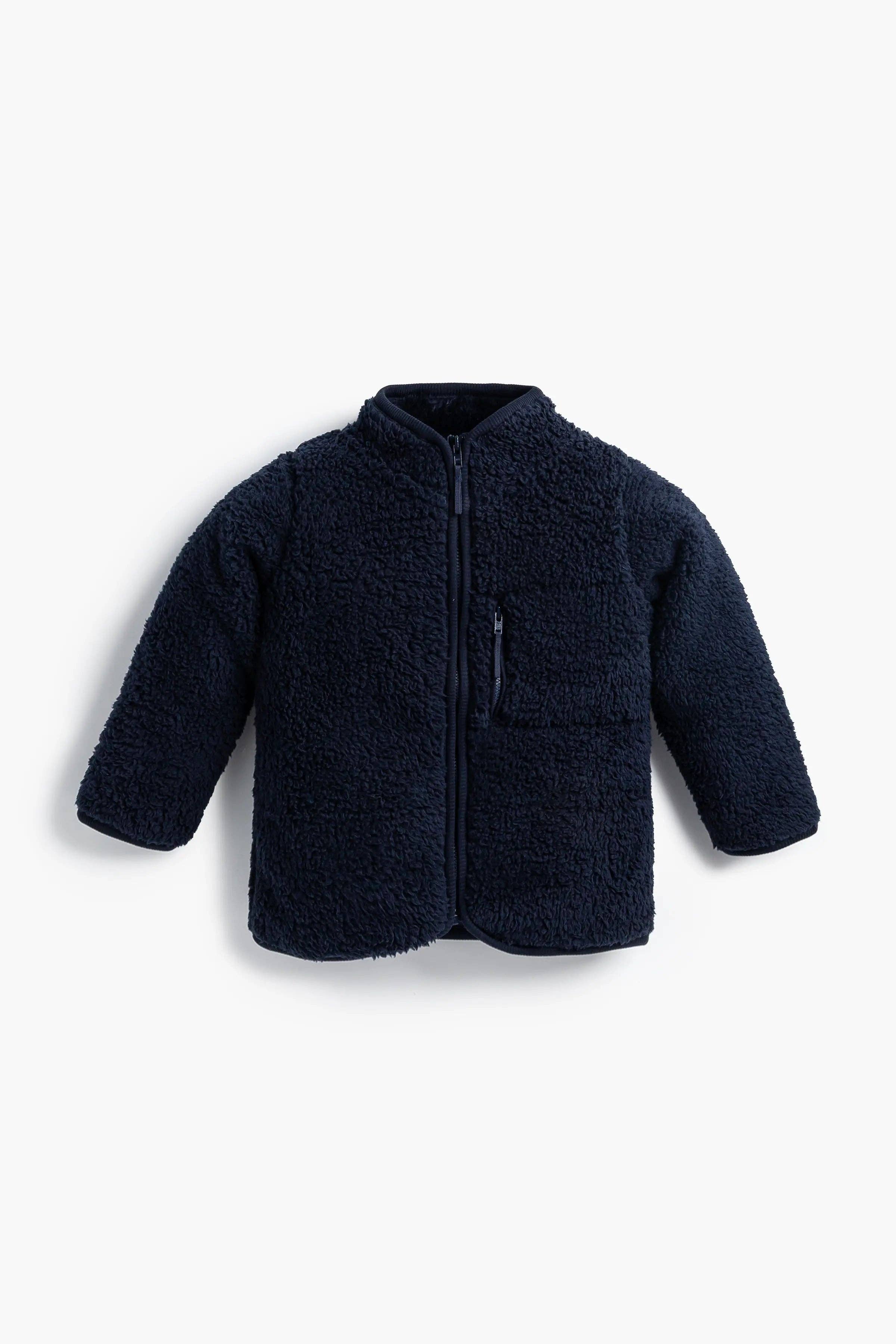 Monica + Andy – wholesale Jacket – Child – Sherpa Jacket_Navy0