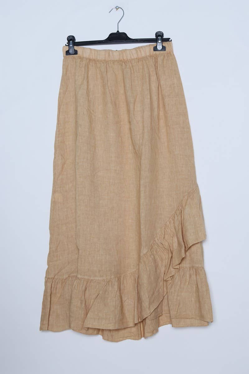 LÉA & LUC - Wholesale Skirt - Women's - 100% Linen Skirt REF. 800226