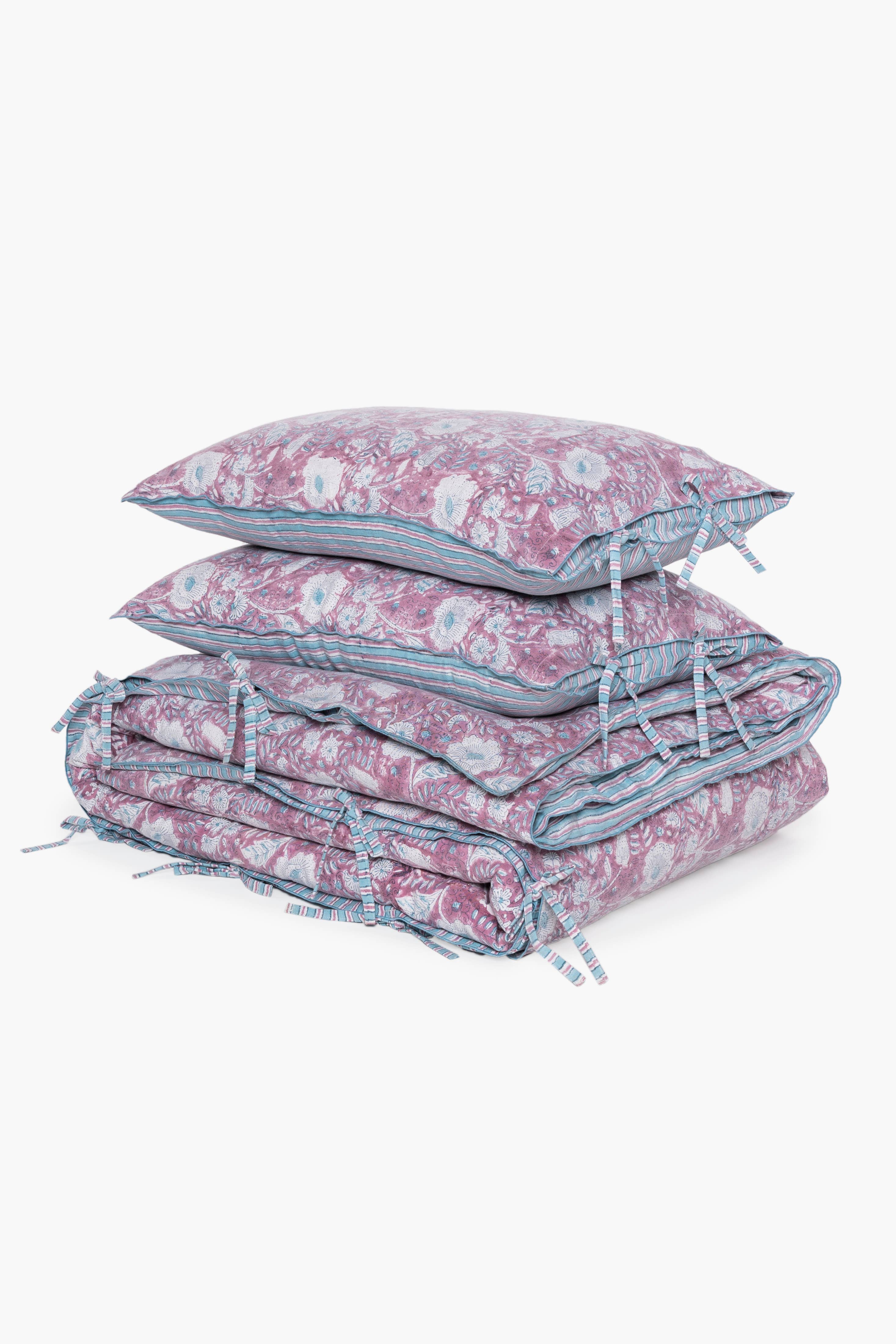 Live Linen – Großhandel Bettbezüge – Refinierter Blockdruck Mabel Leinen Bettbezug – Minimalistisch2