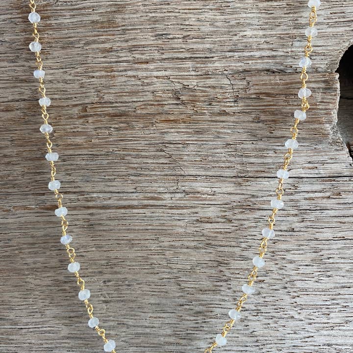 Pärlstav månsten halsband för wholesale av Padgett Hoke