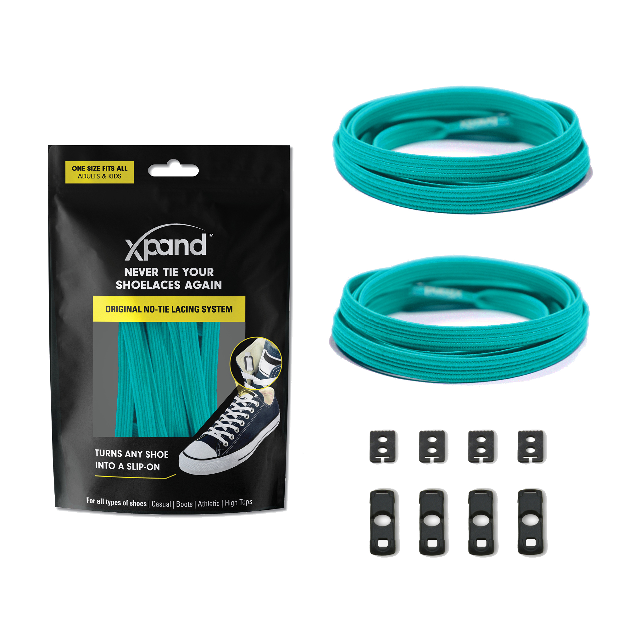 Xpand Laces – Engroshandel Snørebånd - Unisex – Elastiske flade snørebånd uden knude | Ingen flere knuder | Én størrelse21