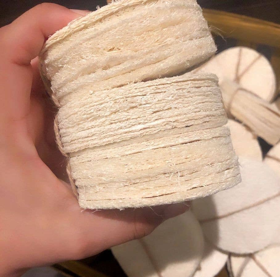 VIAI Beauty - Venta al por mayor Esponja de lufa - Almohadillas de lufa natural 5 unidades3