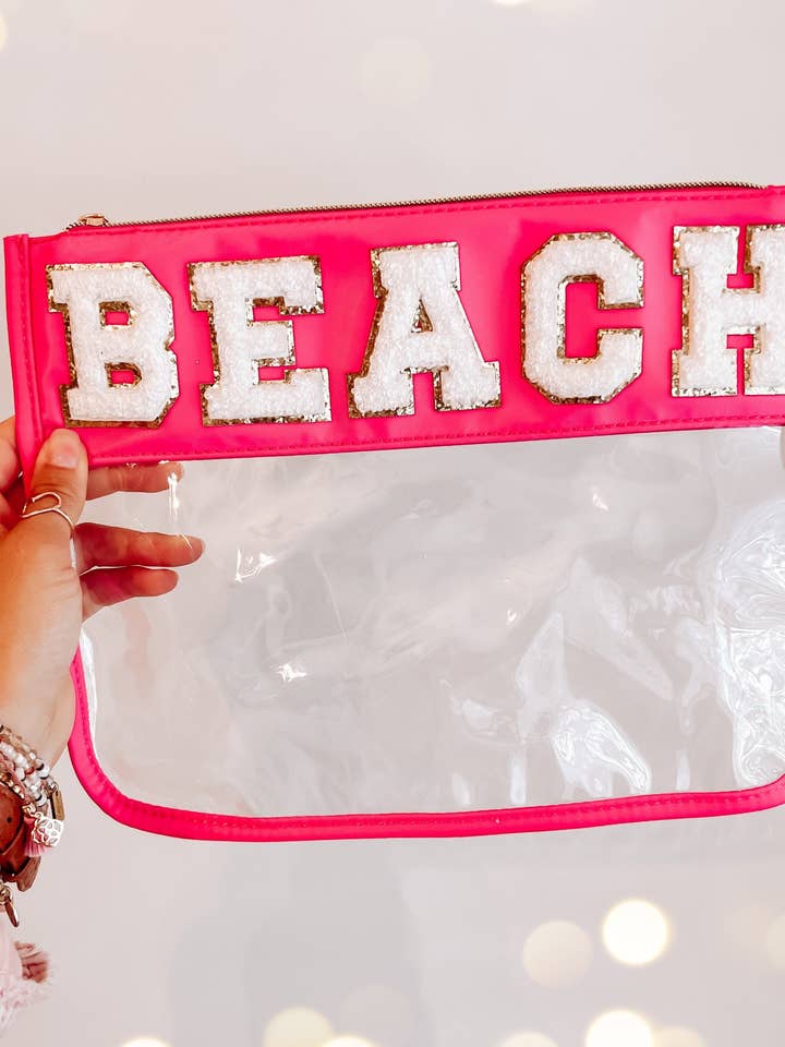 Bailey Clear Pouch for wholesale by Threaded Pear