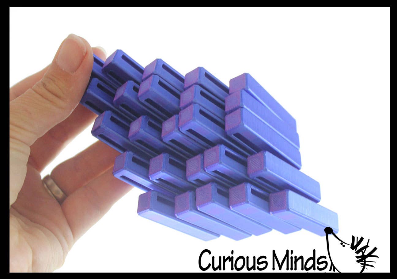 Curious Minds Toys - Wholesale Fidget Toy - Kids - 1 - 3D Printed Shape Shifting Pixel Cube - Sliding Transform8